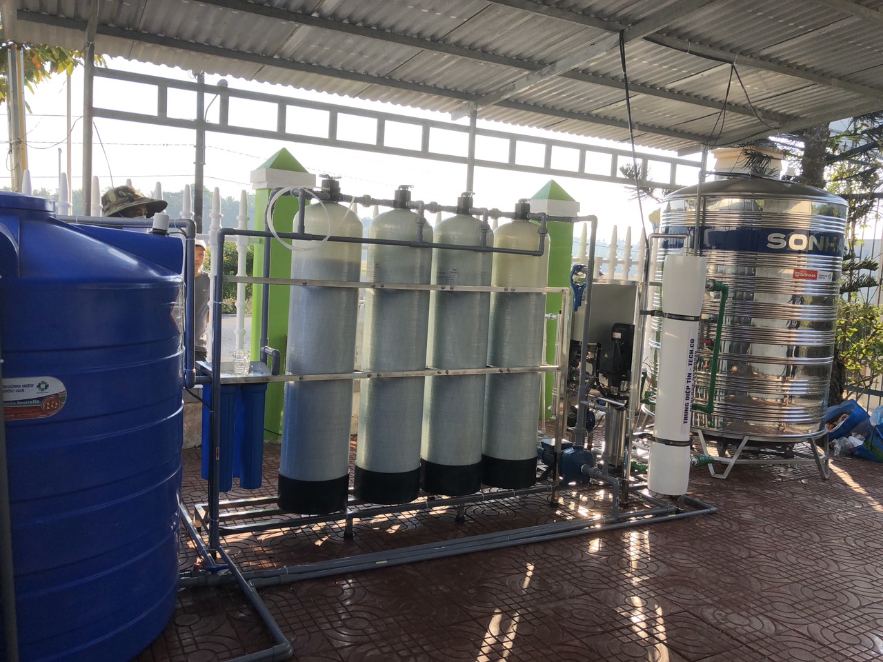 Lắp đặt hệ thống lọc nước RO 250–300L/h và giếng khoan cho Chi hội từ thiện Minh Tâm